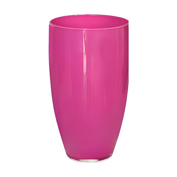Vase Vienne – Rose vif, verre coloré