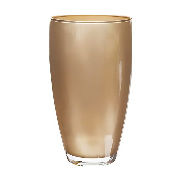 Vase Vienne – Champagne métallique, verre coloré