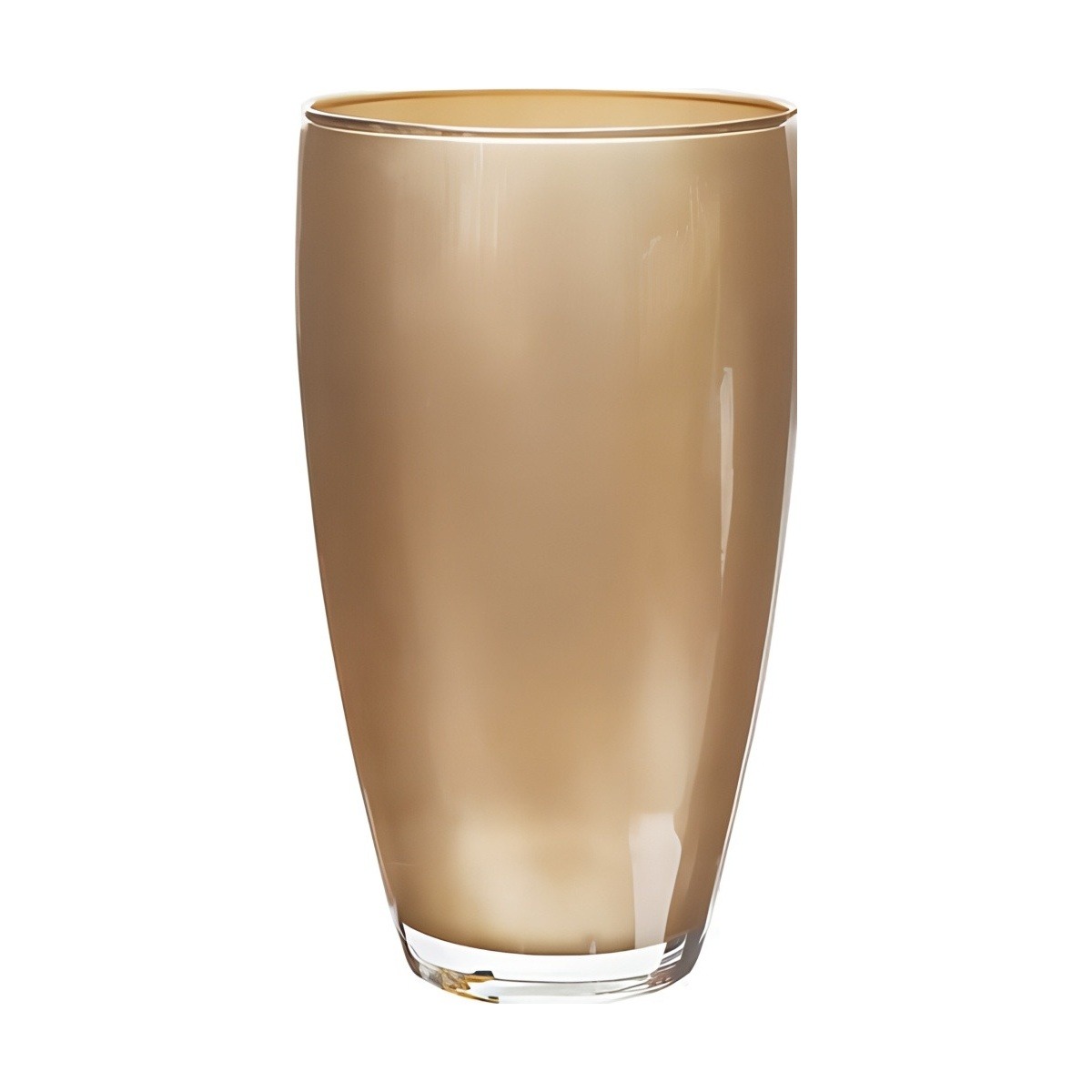 Vienna Vase – Metallic Champagne, coloured glass