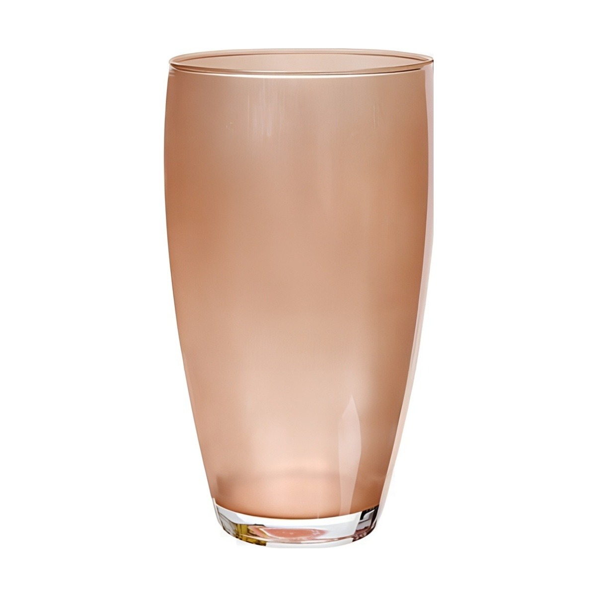 Vienna Vase – Metallic Coral, coloured glass