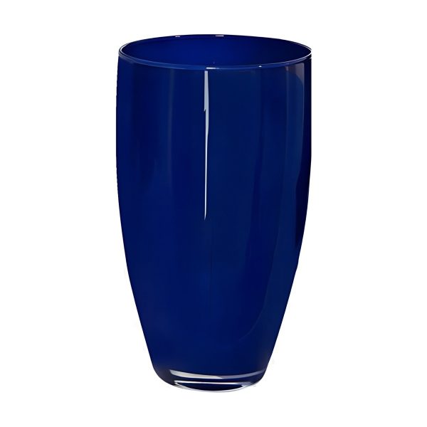 Vase Vienne – Bleu royal, verre coloré
