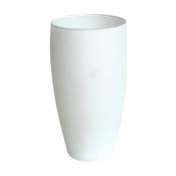 Vase Vienne – Blanc mat, verre coloré