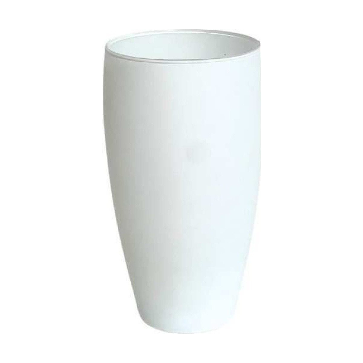 Vienna Vase – White Matte, coloured glass