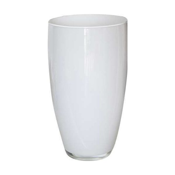 Vase Vienne – Blanc, verre coloré