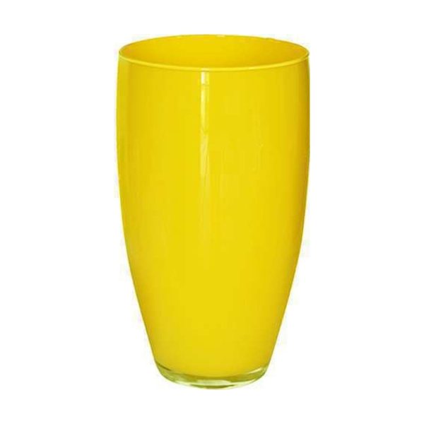 Vase Vienne – Jaune, verre coloré