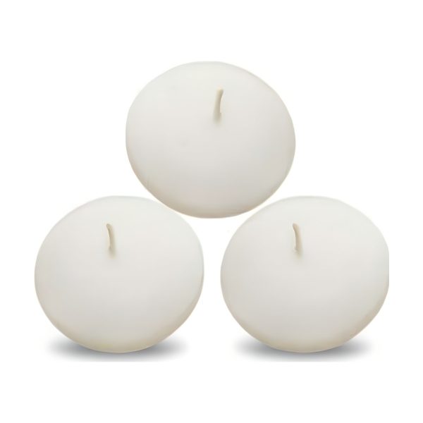 White 2.25 Floaters - Box of 36, candles