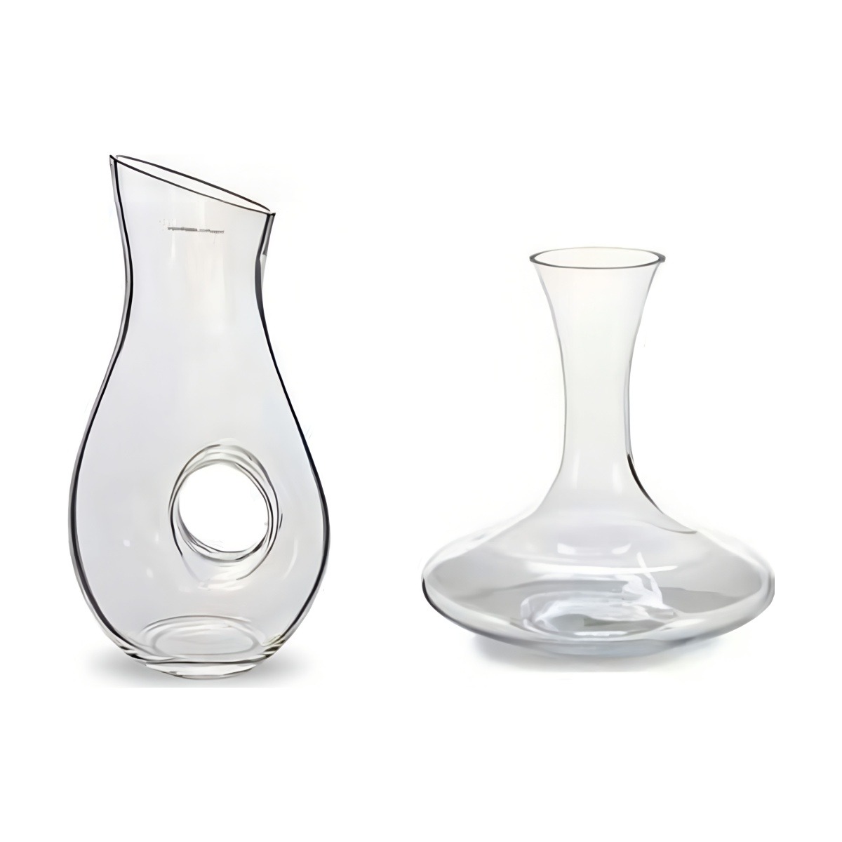 Z11-931 Z26-19 Z22-23 Decantador de vino transparente Carafe Pinto, vidrio transparente