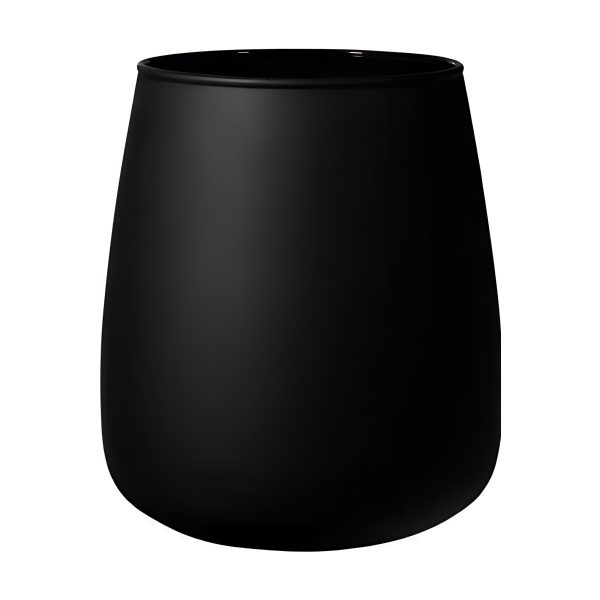 Vase Andorre – Mat noir mat, verre coloré