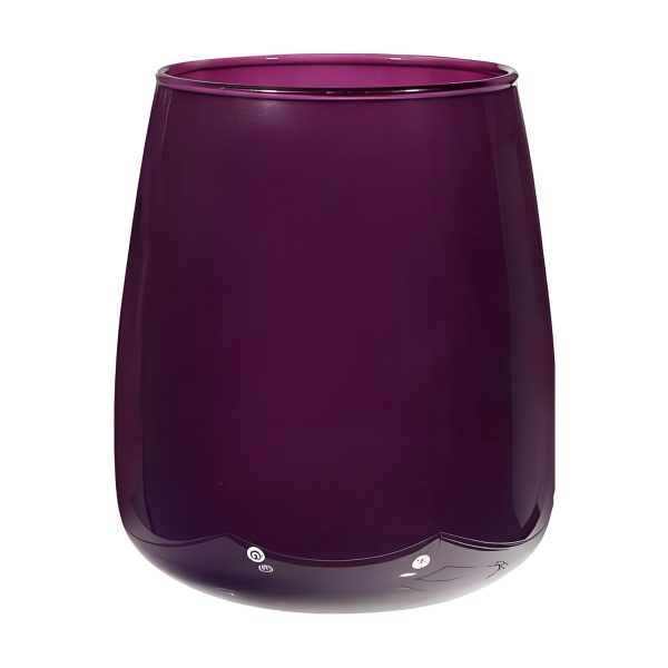 Vase Andorre – Prune, verre coloré