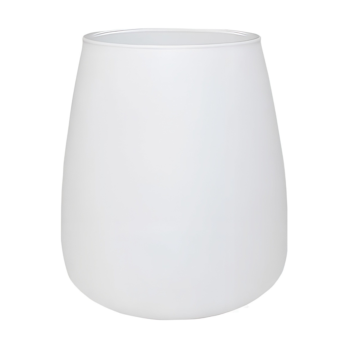Andorra Vase – White Matte, coloured glass
