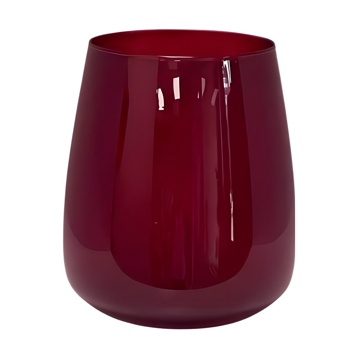 Andorra Vase – Wine Red, coloured glass