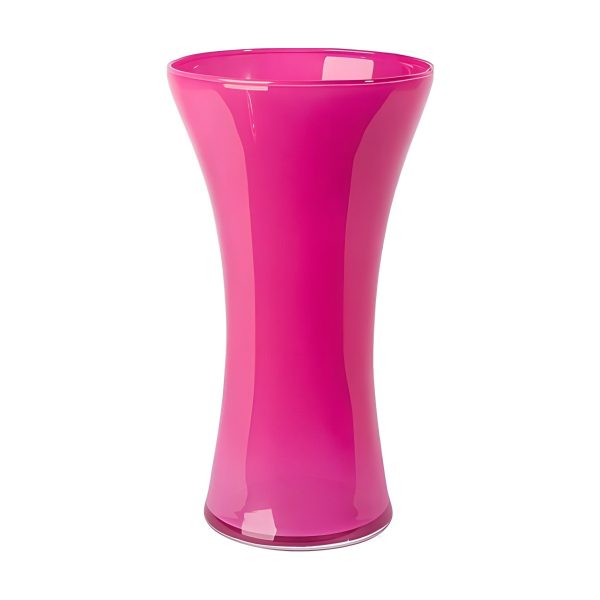 Jarrón Aurea – Rosa Fucsia, vidrio de color