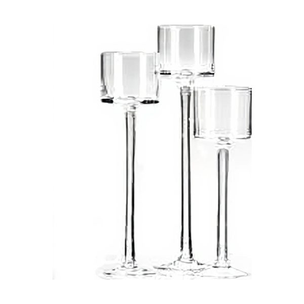 Candle Holder - Clear Glass – Clear Glass