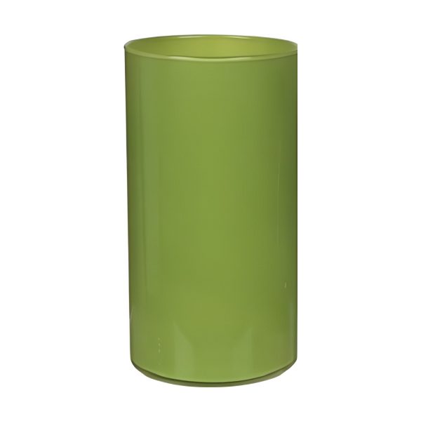 Cylinder Vase – Lime Green, coloured glass
