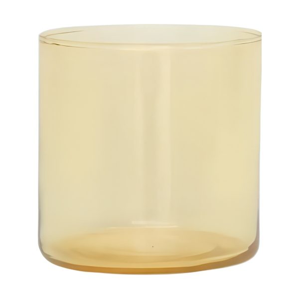Vase cylindrique, verre coloré