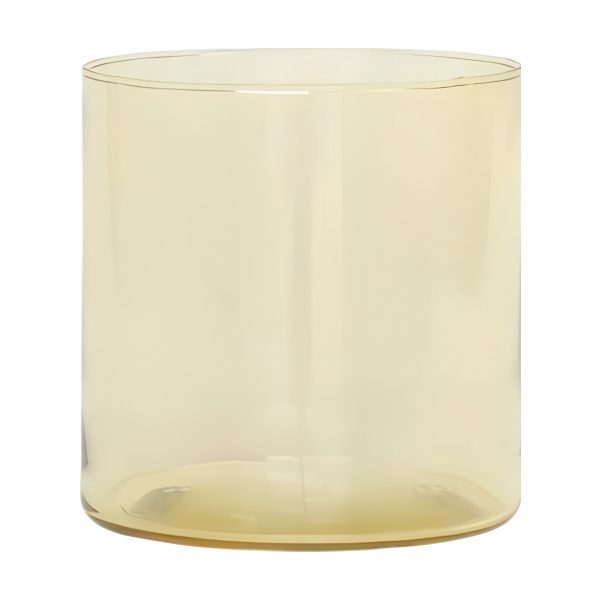 Vase cylindrique, verre coloré