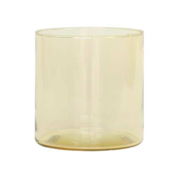 Vase cylindrique, verre coloré