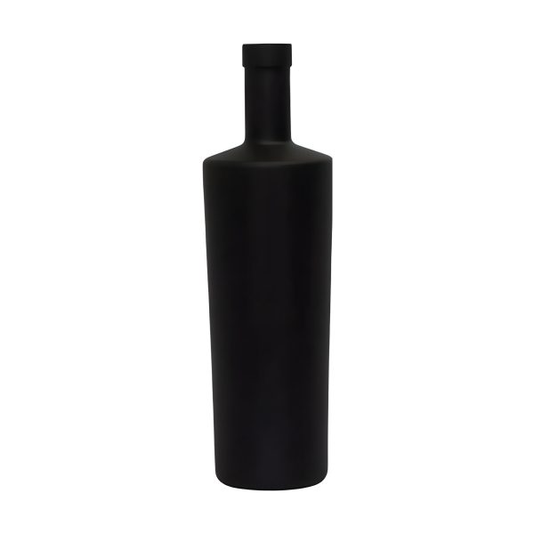 Dubai Bottle – Black Matte, coloured glass