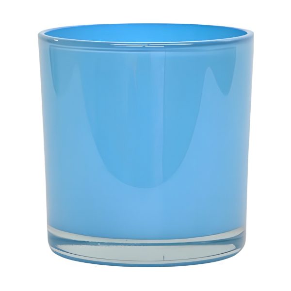 Glass Cylinder Vase, coloured glass