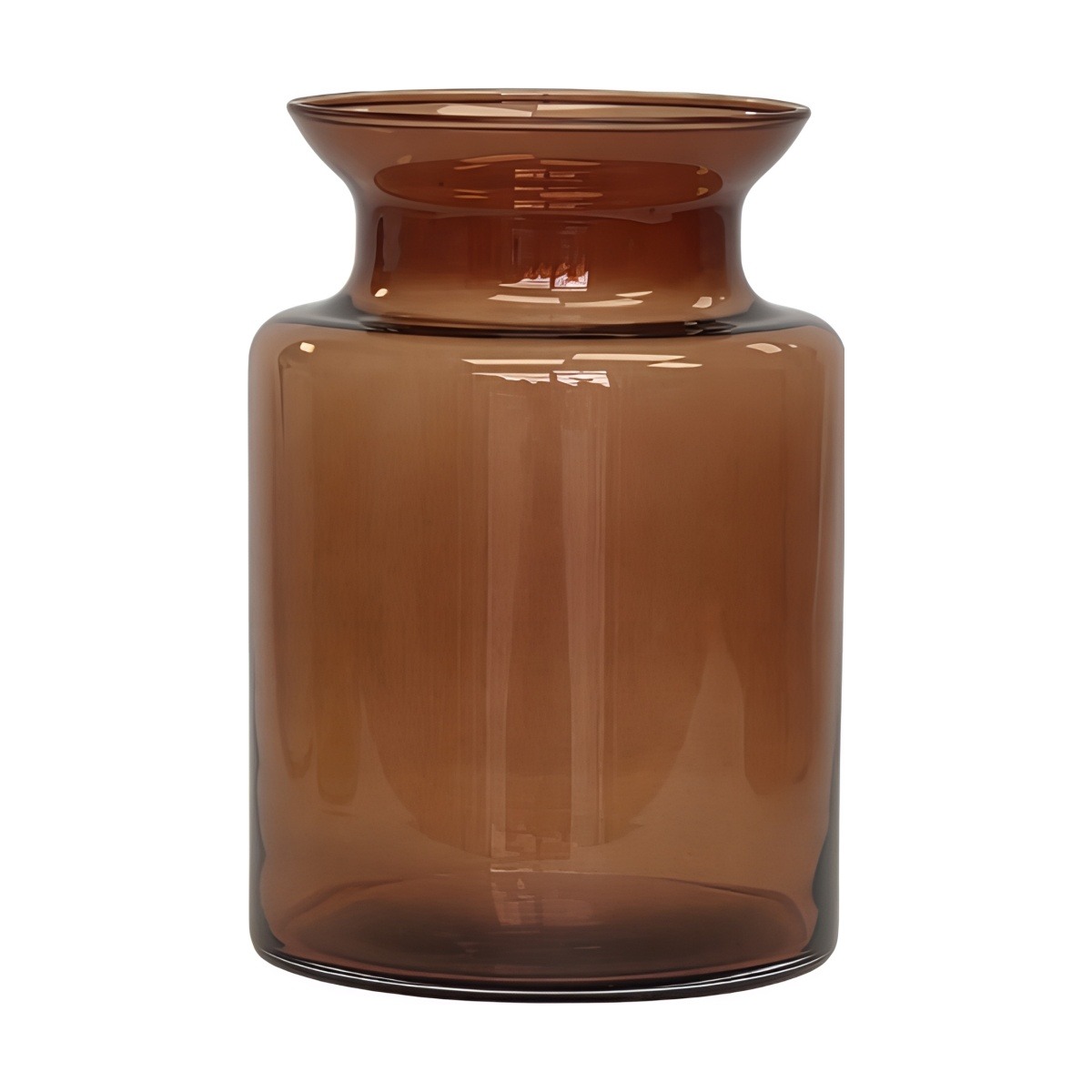 Frasco de vidrio mediano – Ámbar Oscuro, vidrio de color