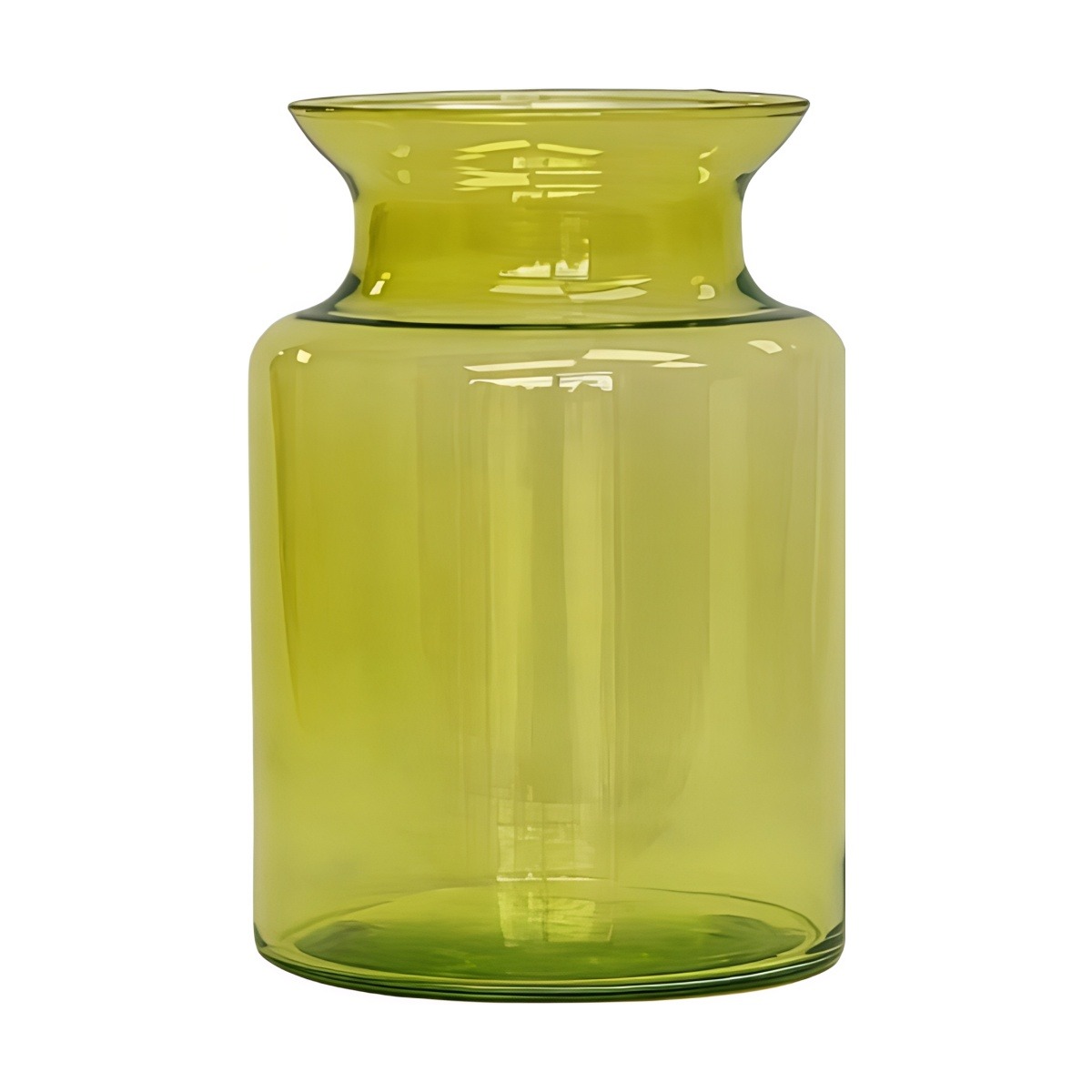 Med. Glass Jar – Forest Green, coloured glass