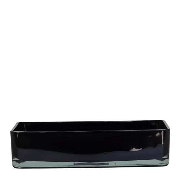 Rectangular, coloured glass