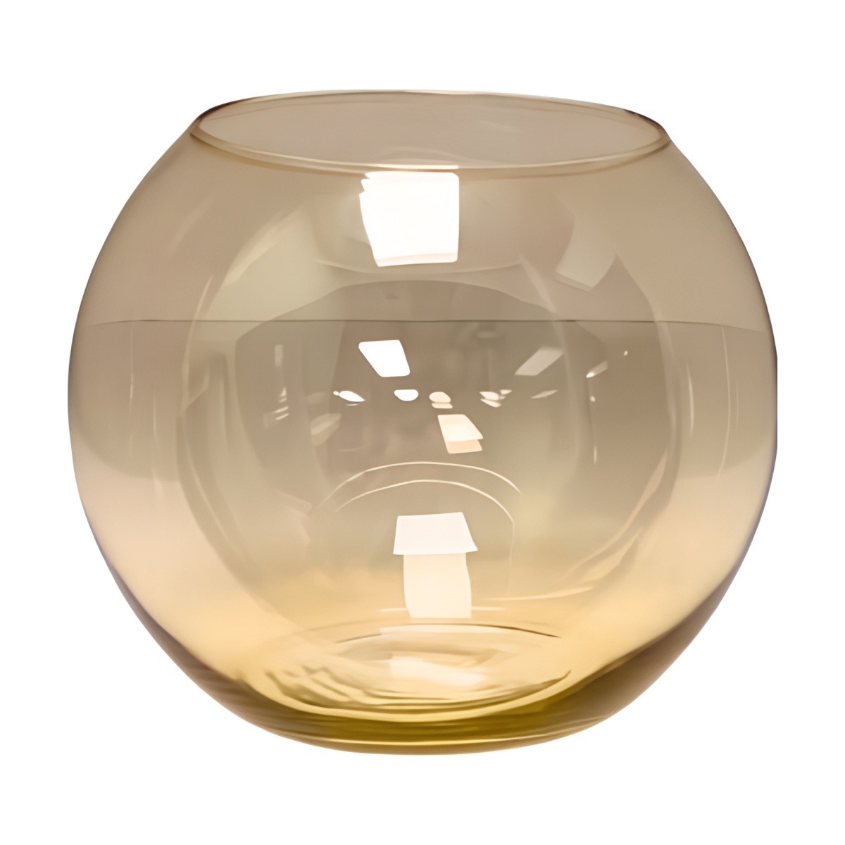 Rose Bowl Vase, coloured glass