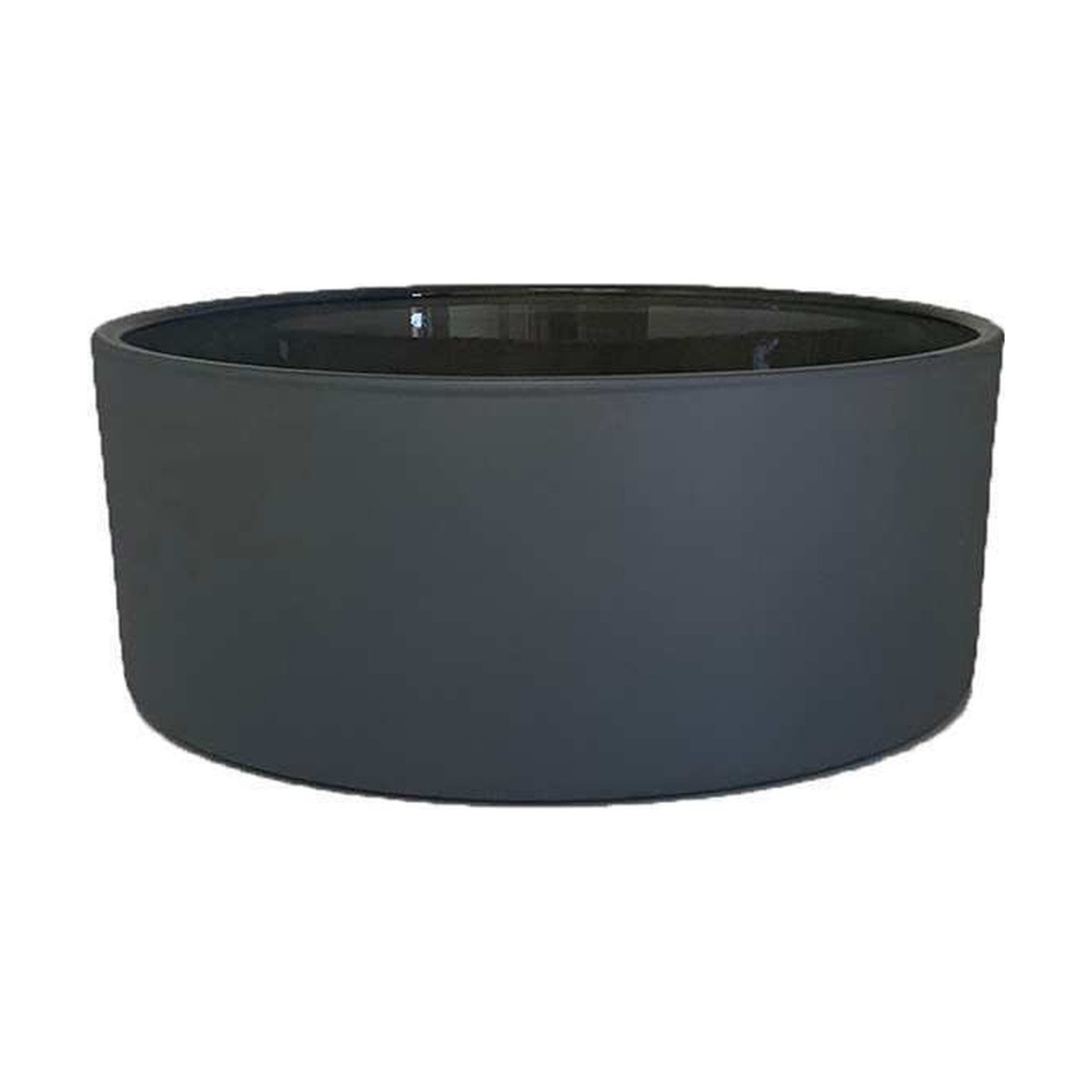 Sienna Bowl – Grey Matte, coloured glass