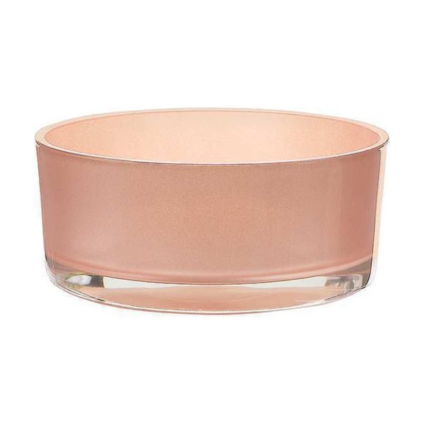 Sienna Bowl – Metallic Coral, coloured glass