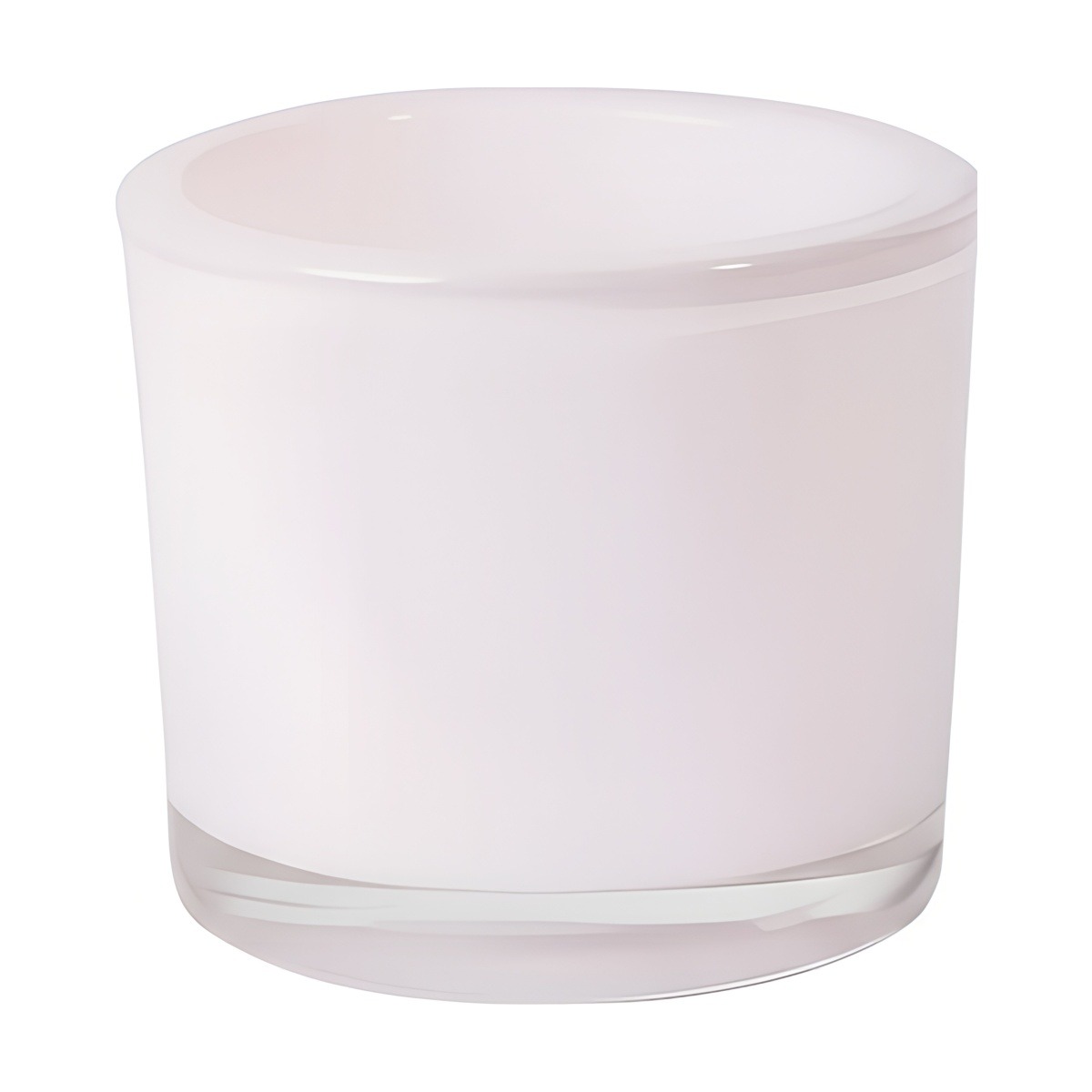 Thick Glass Cylinder Vase – Pink, coloured glass