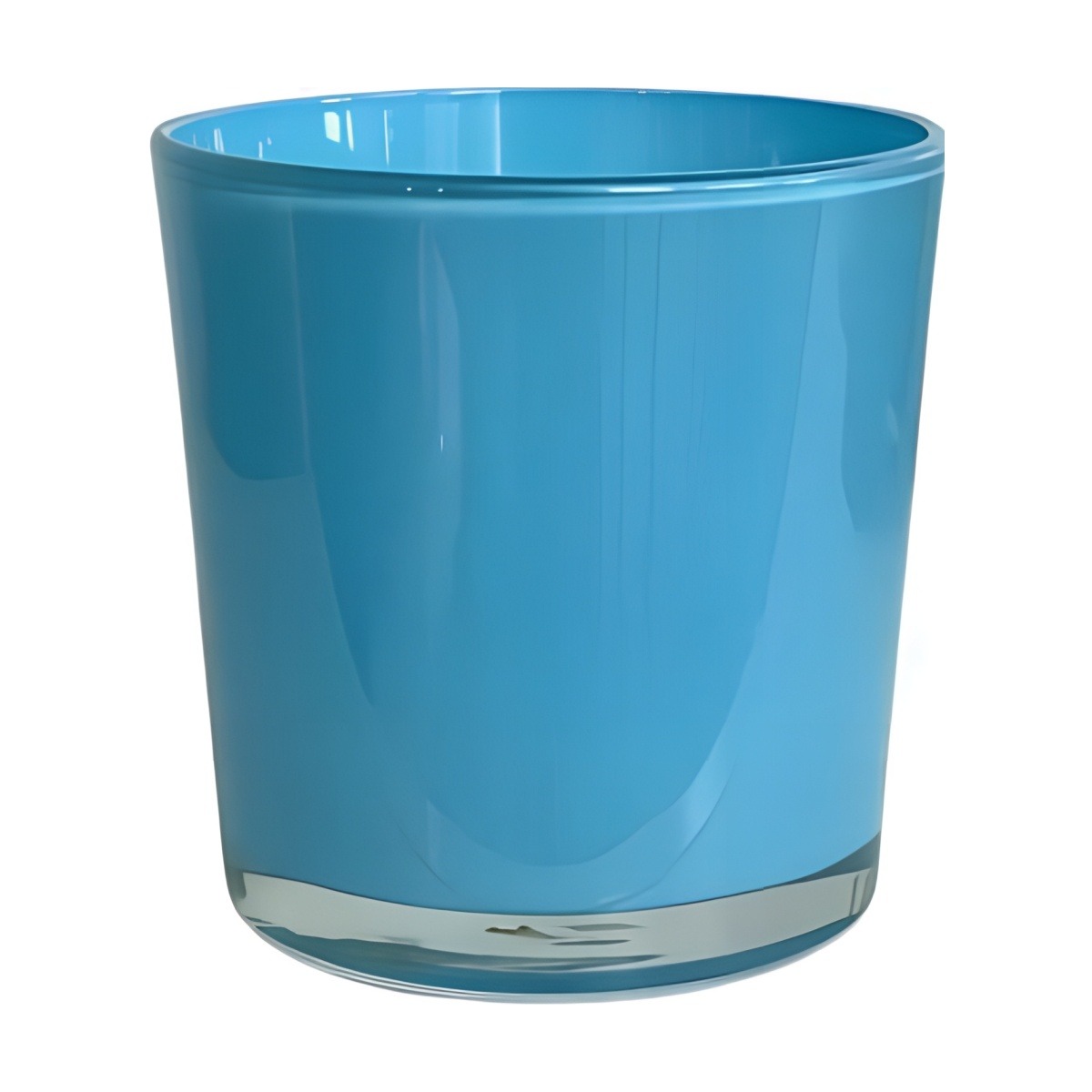Thick Glass Cylinder Vase, coloured glass