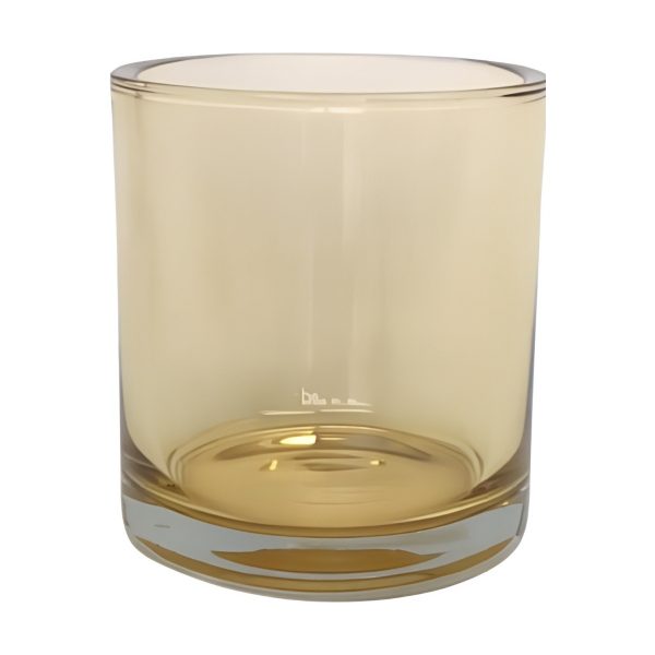 Thick Glass Cylinder Vase, coloured glass