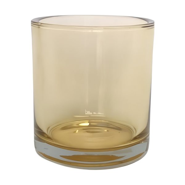 Thick Glass Cylinder Vase, coloured glass