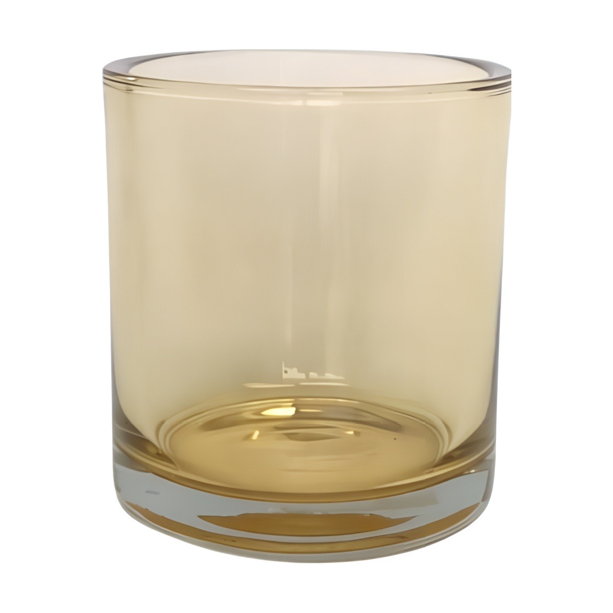 Thick Glass Cylinder Vase, coloured glass