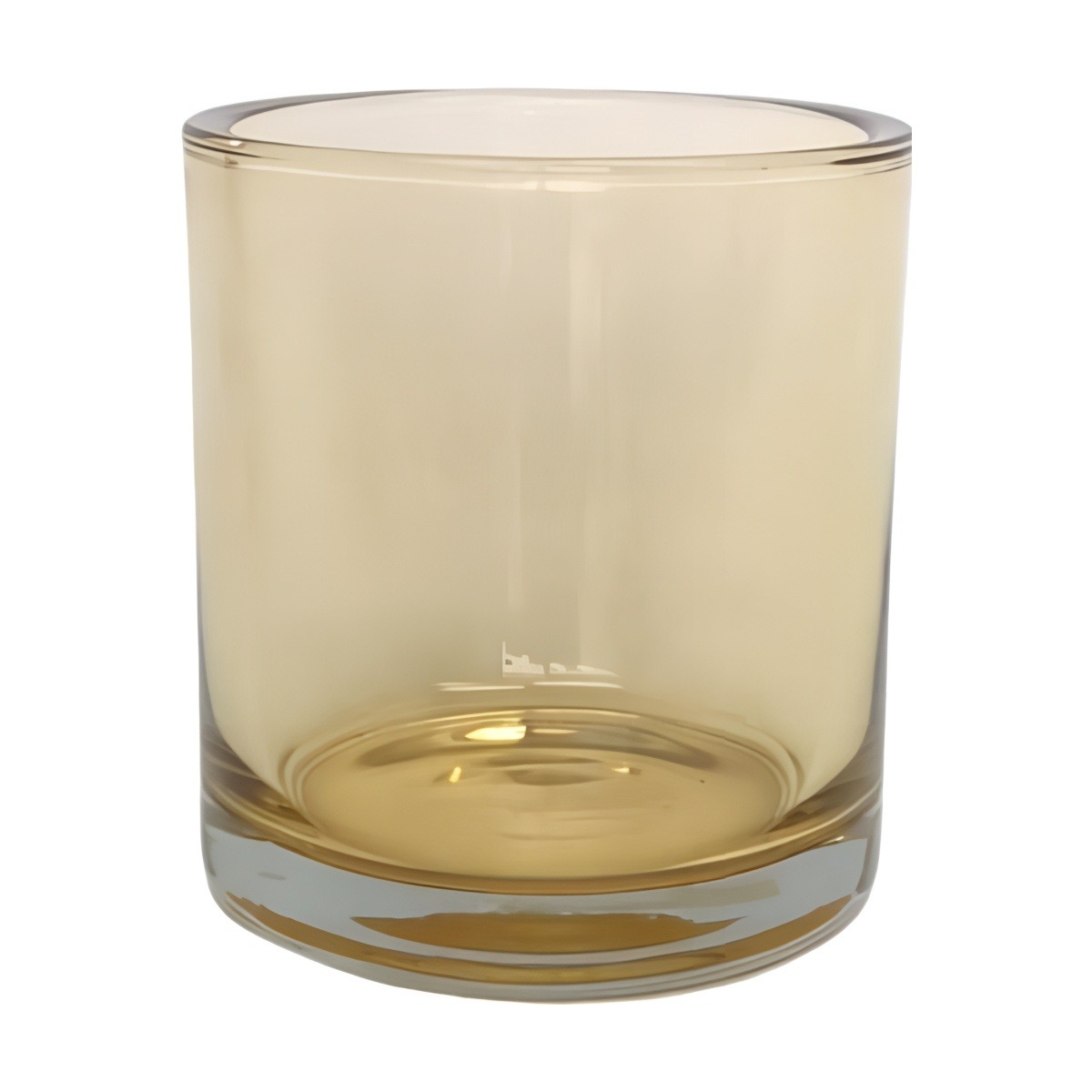 Thick Glass Cylinder Vase, coloured glass