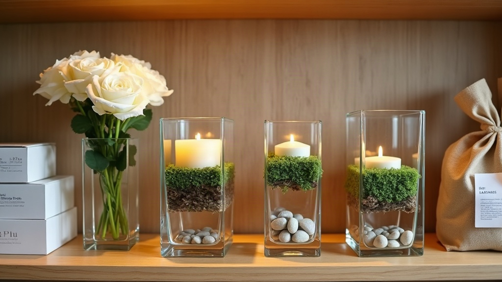 Merchandising Clear Cube Vases That Sell