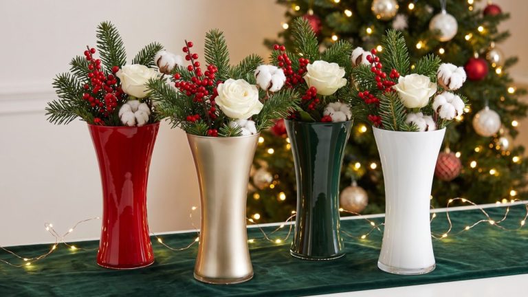 Aurea Vase: Christmas Holiday Table Centrepiece