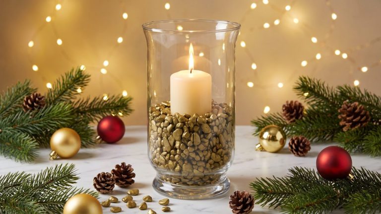 Gravel: Creating a Cozy Christmas Candle Display