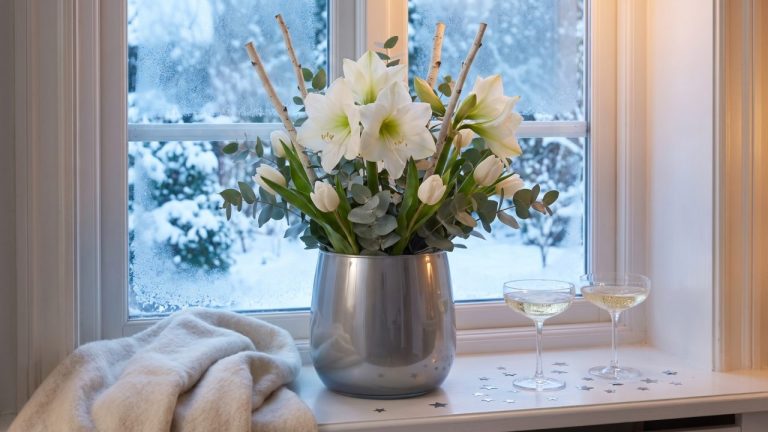Medium Andorra Vase: New Year Winter Windowsill Styling